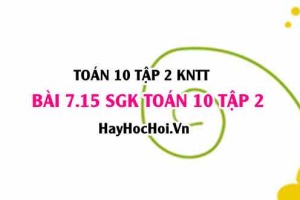Bài 7.15 SGK Toán 10 tập 2 Kết nối tri thức